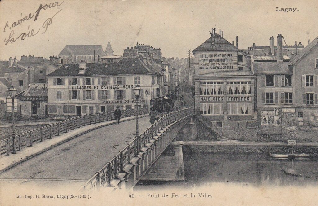 L'hôtel du Pont de Fer en 1904