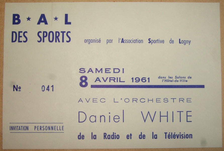 1961-04-08 - Invitation au Bal des Spor­ts