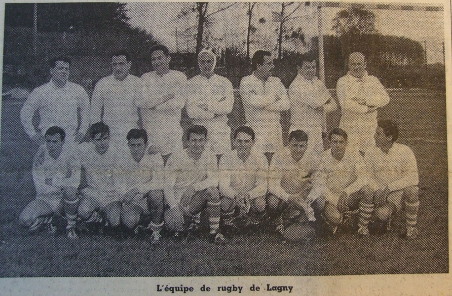 1964-65 - L'équipe de rugby de Lagny