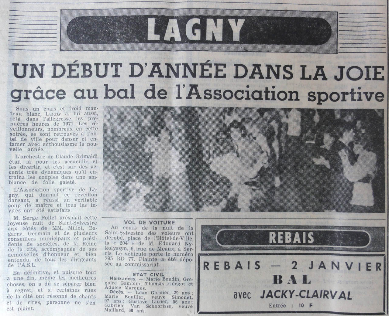 1971-01-02 - Le Parisien libéré 1971-01-02 - Le Parisien libéré