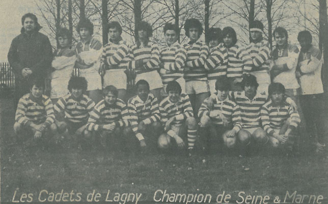 Les cadets champions de Seine-et-Marne.