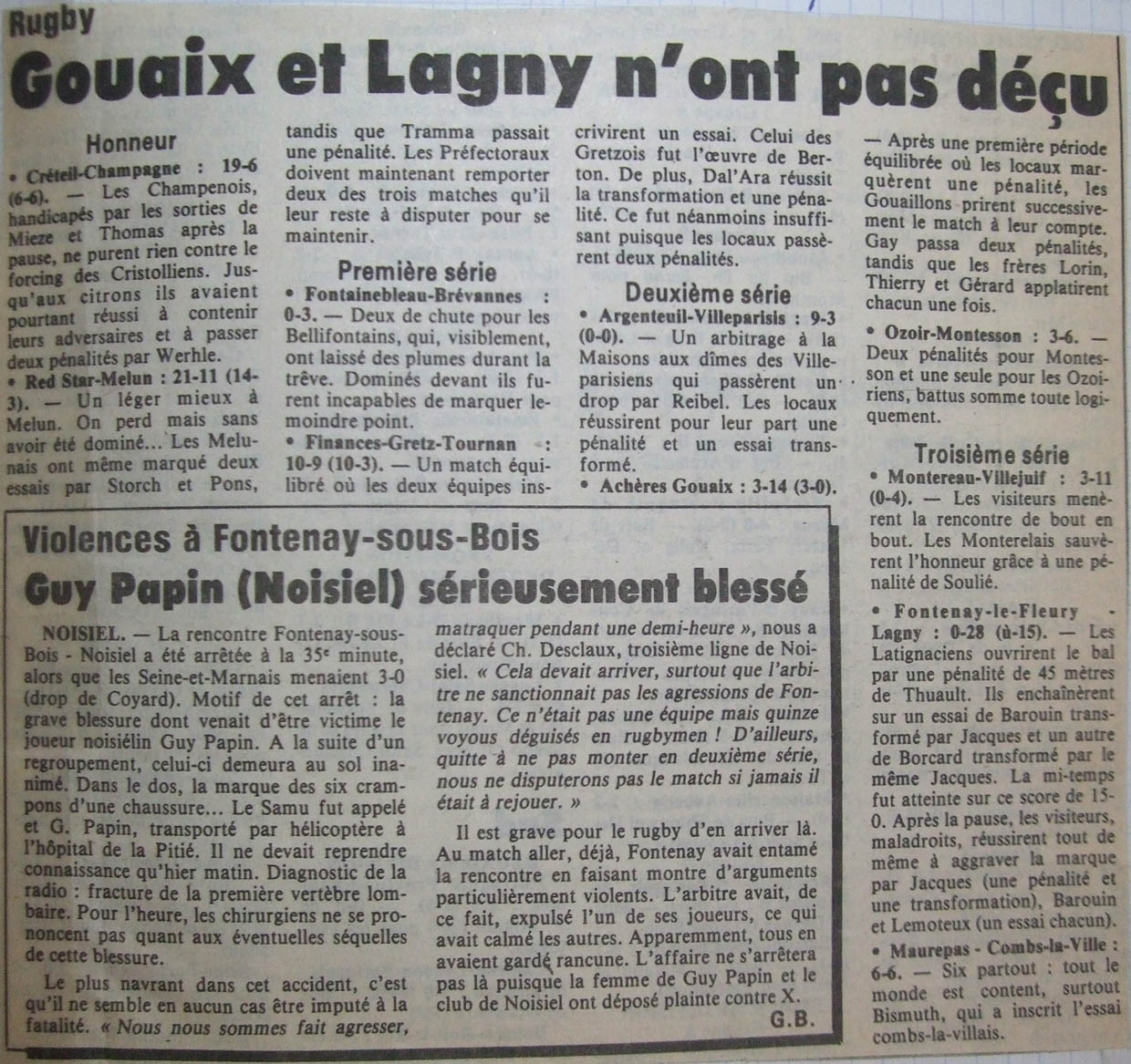 1985-02-12 - Le Parisien