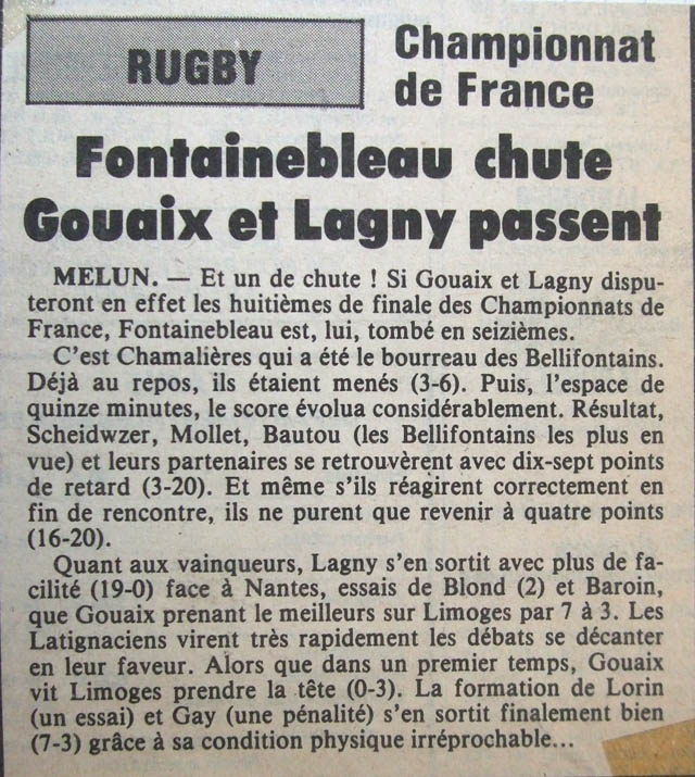 1985-05-07 - Le Parisien