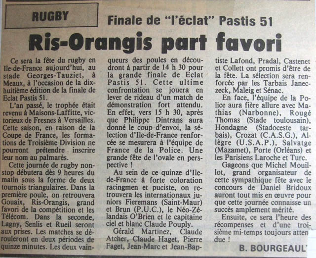 1985-06-01 - Le Parisien