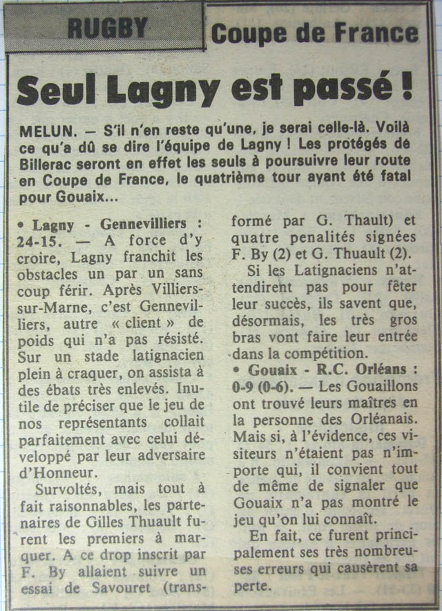 1985-10-29 - Le Parisien