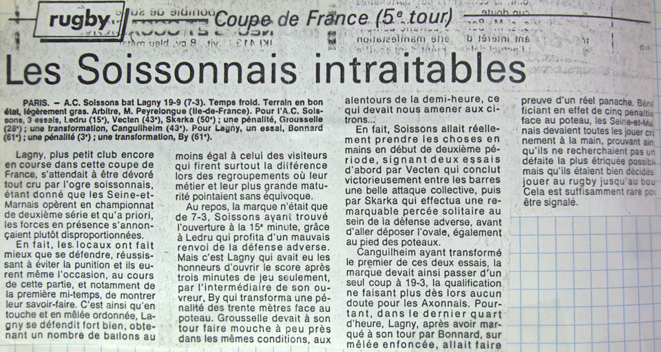 1985-11-19 - Le Parisien - ed. Paris