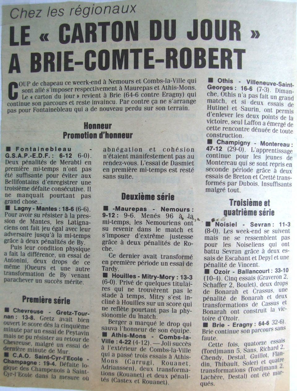 1989-10-03 - Le Parisien