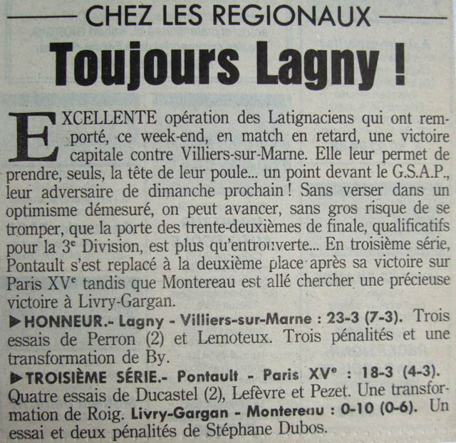 1991-01-08 - Le Parisien