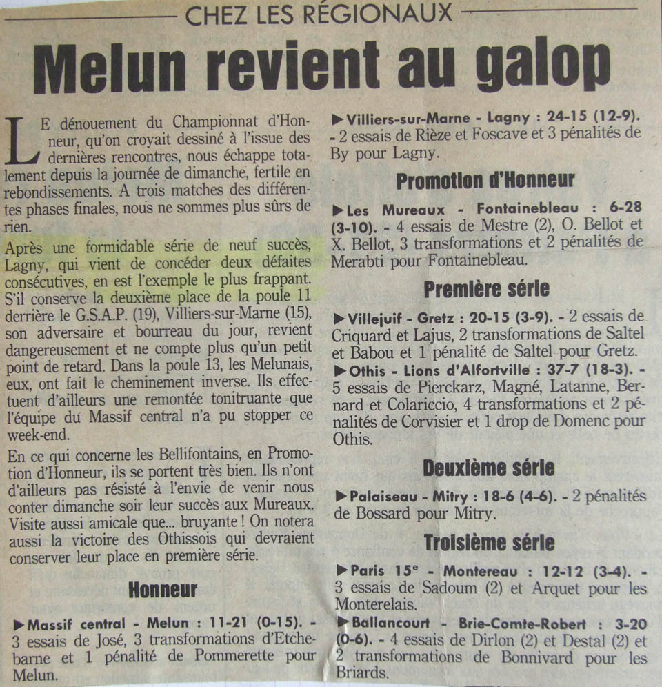 1991-01-22 - Le Parisien