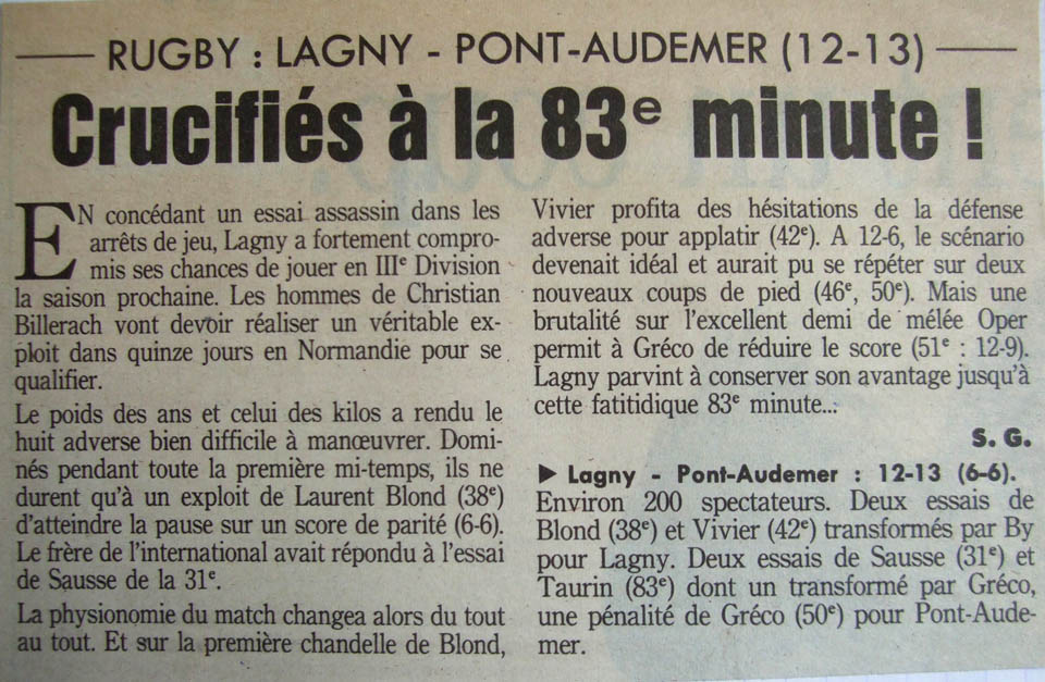 1991-04-23 - Le Parisien