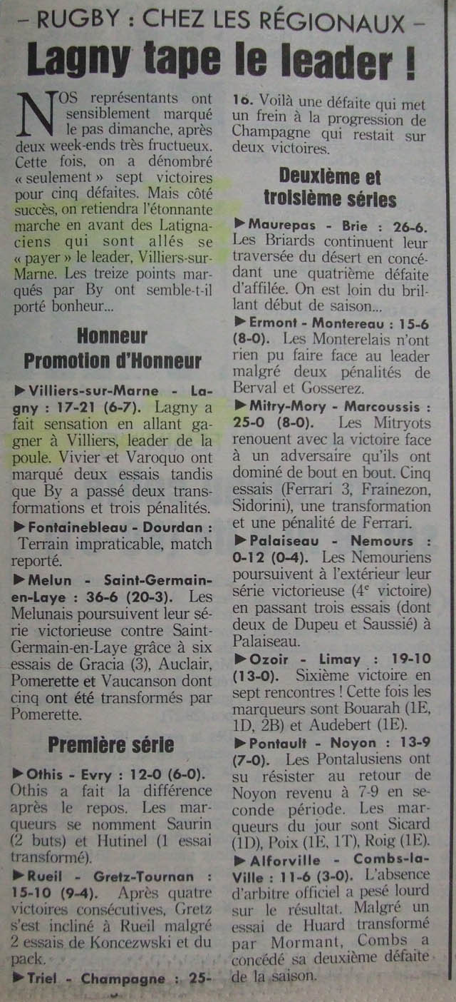 1991-11-19 - Le Parisien