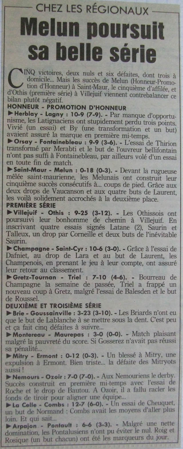 1991-11-26 - Le Parisien