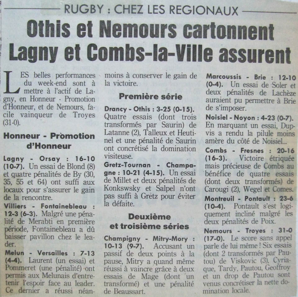 1992-01-07 - Le Parisien