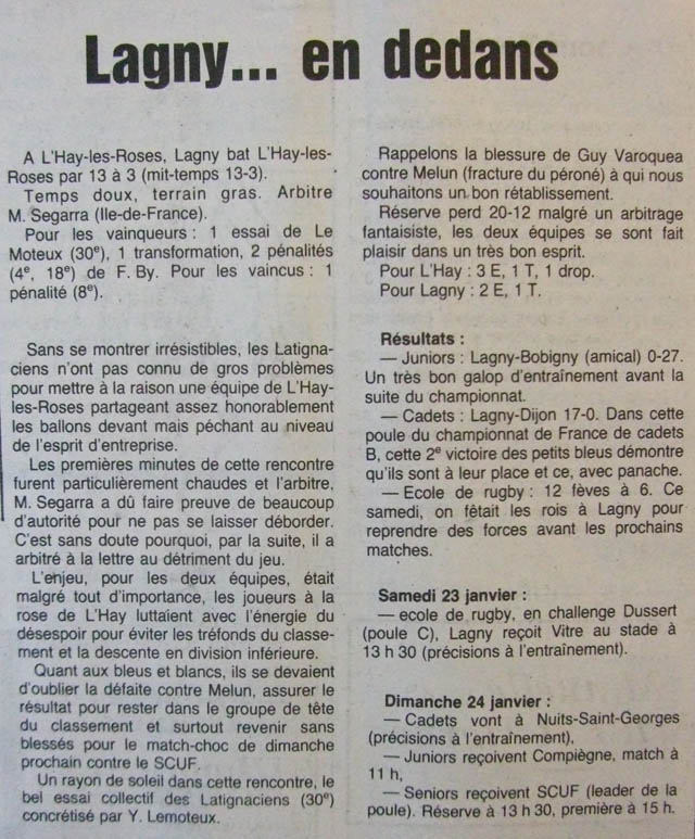 1993-01-21 - La Marne