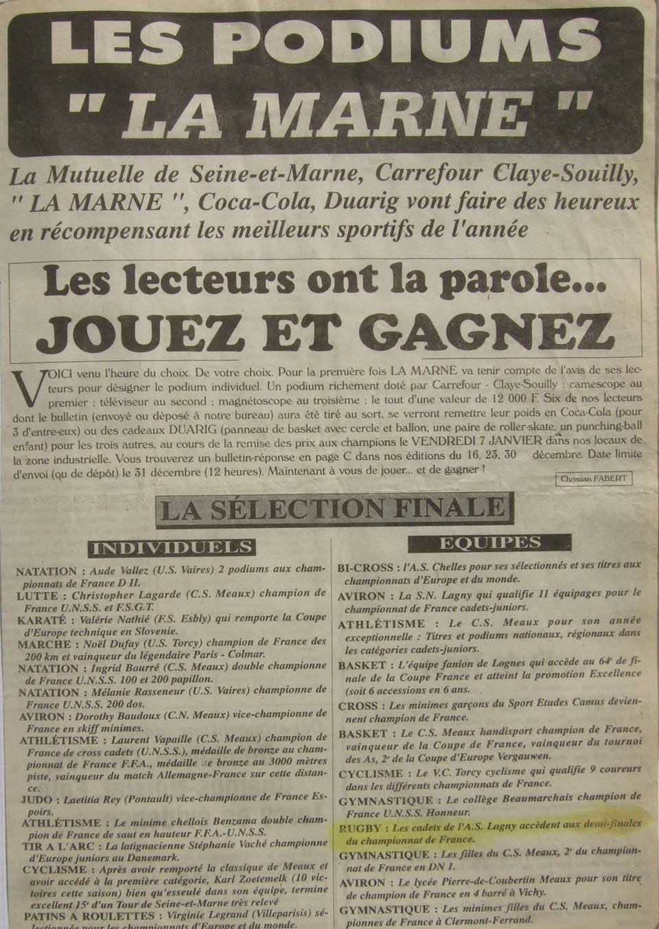 1993-12-16 - La Marne