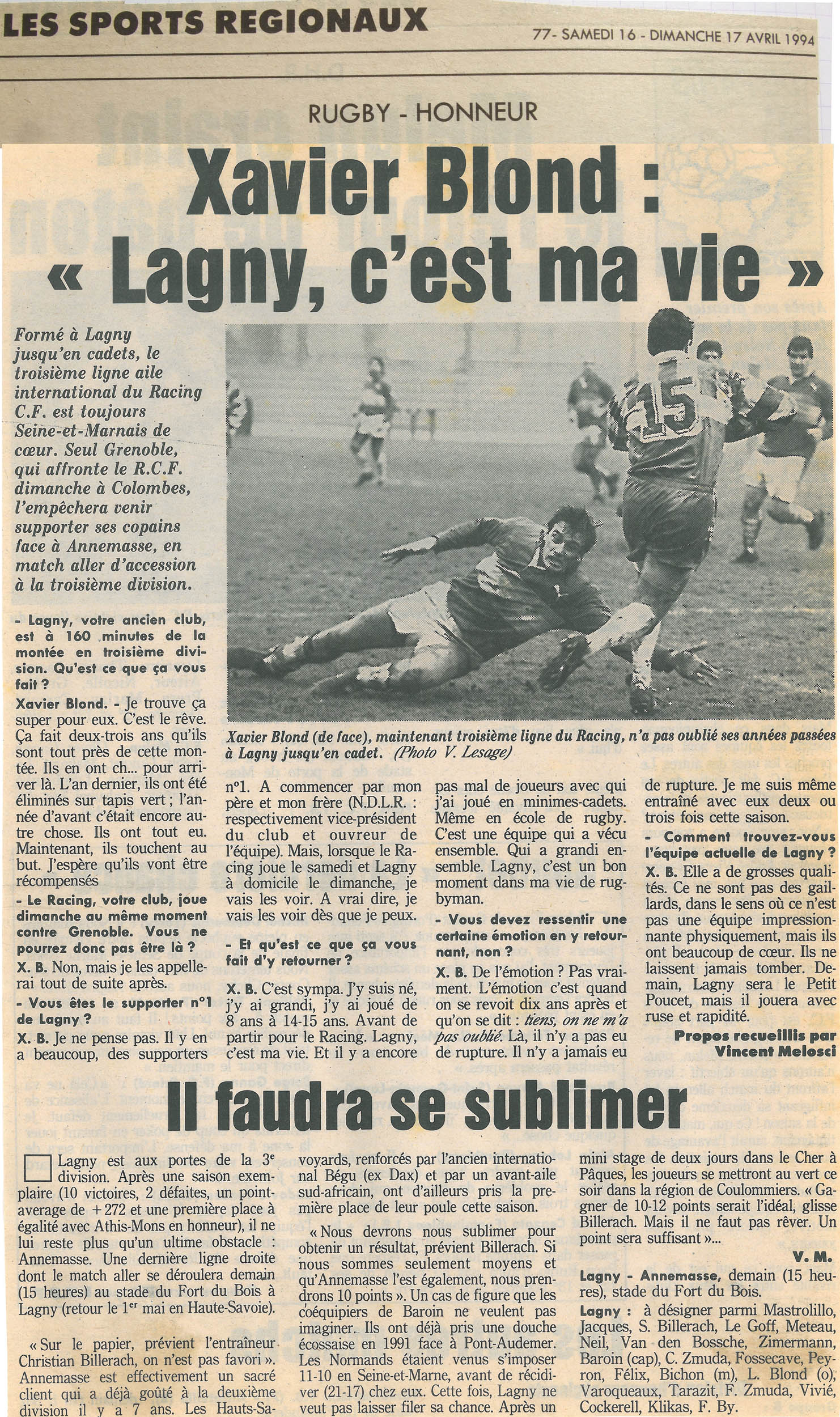 1994-04-16 - Le Parisien