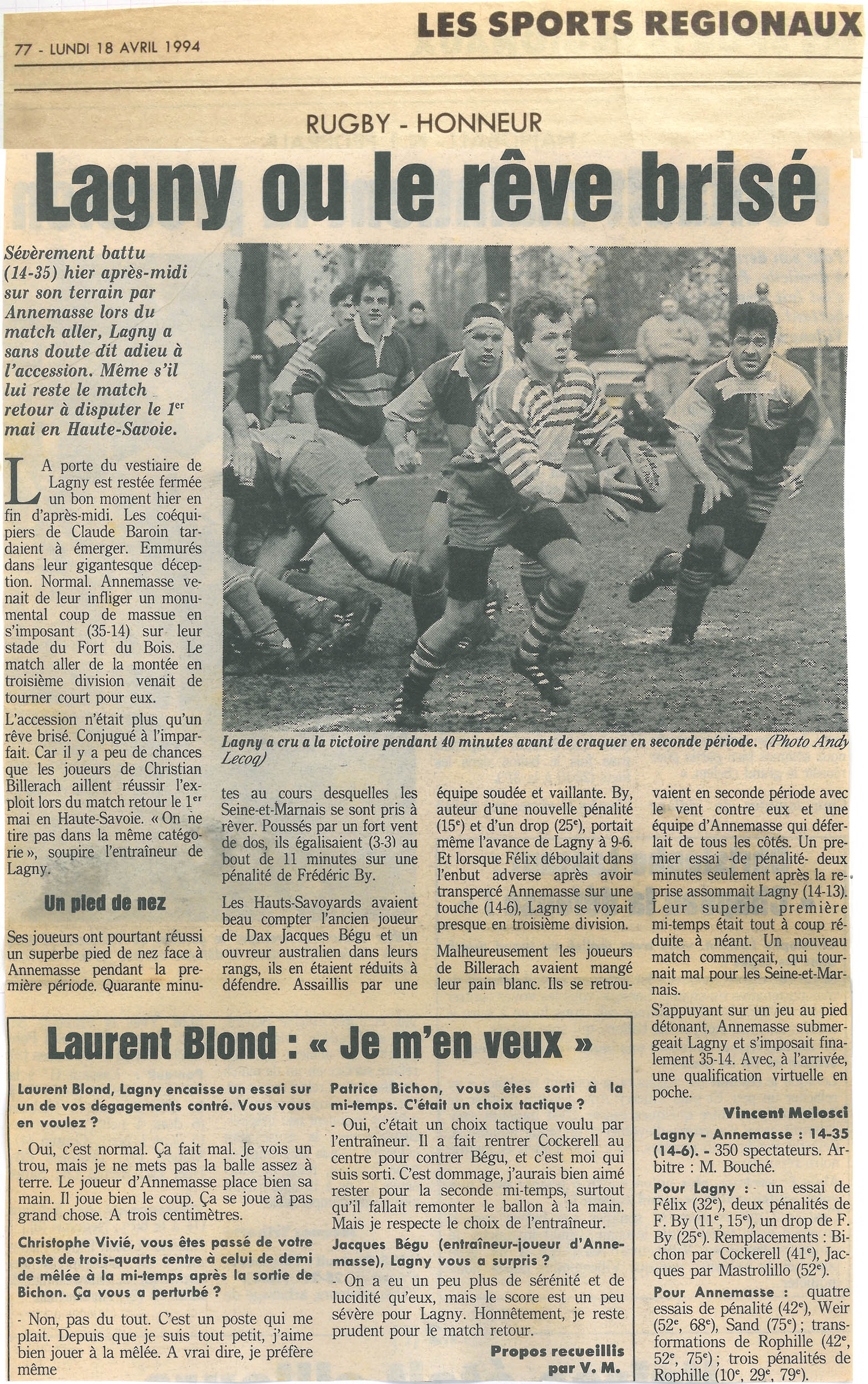 1994-04-18 - Le Parisien