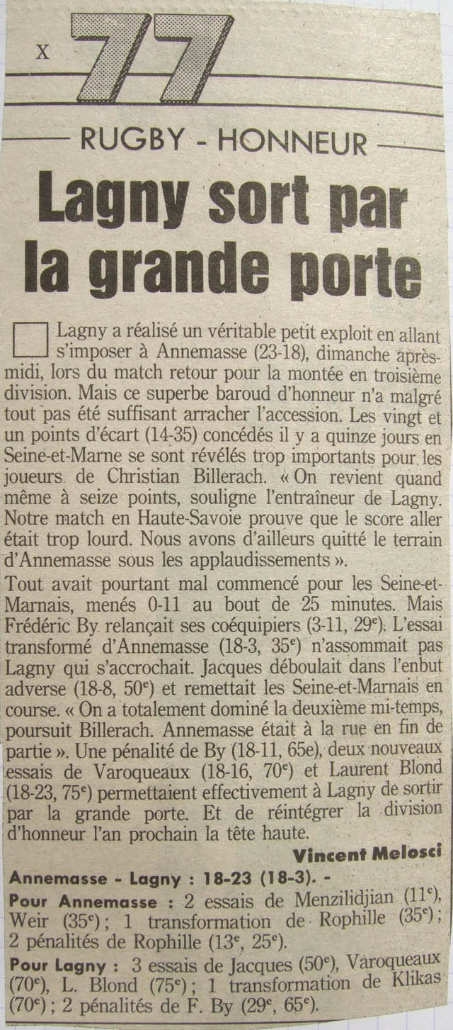 1994-05-03 - Le Parisien