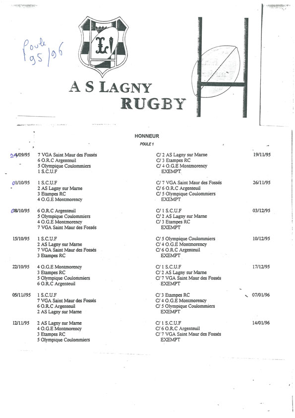 Saison 1995-1996