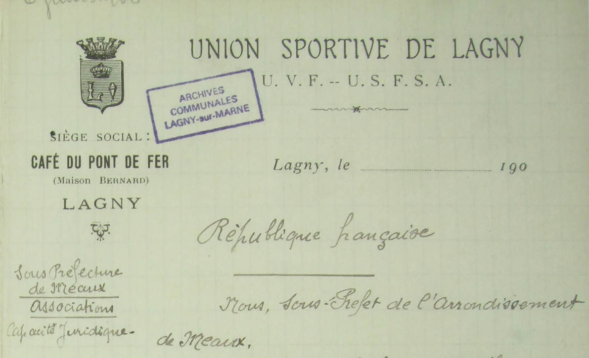 Papier à entête de 1908