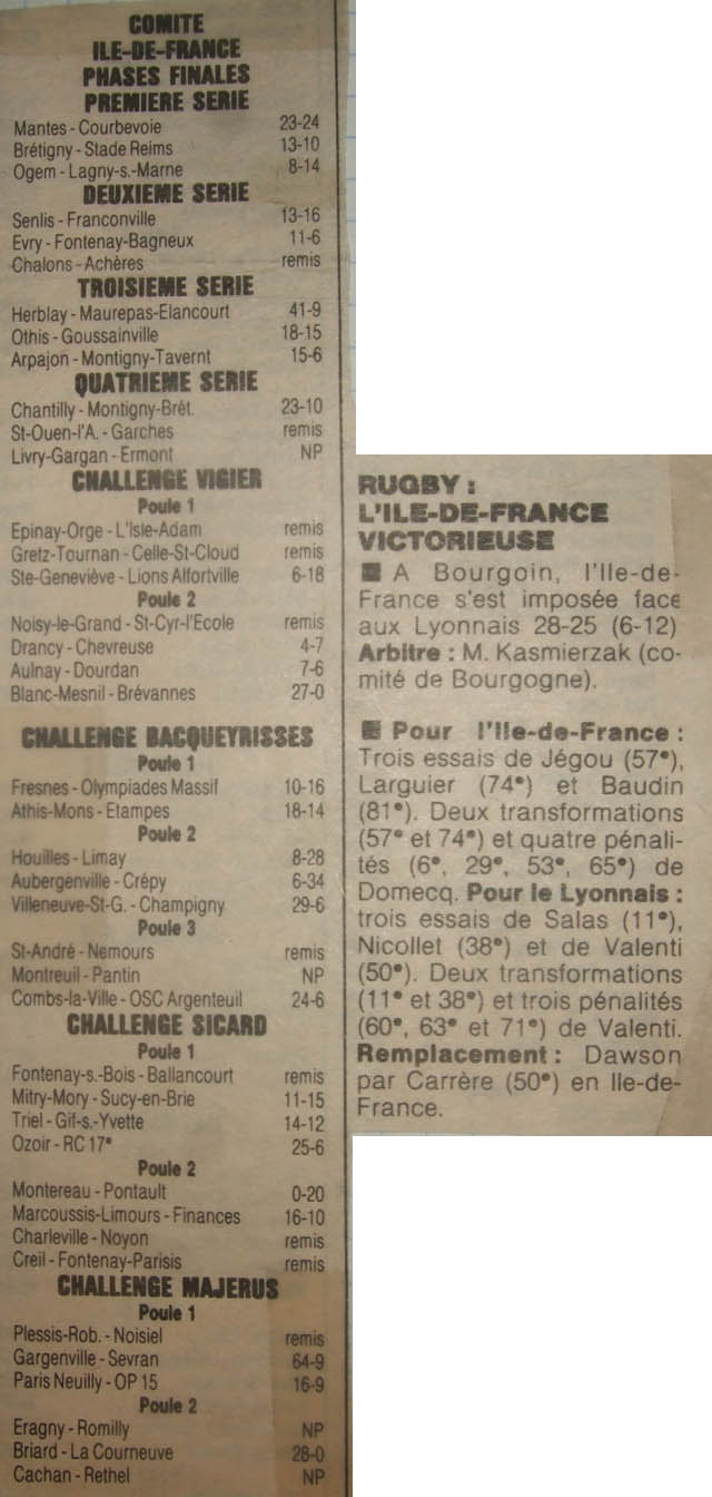 1989-03-06 - Le  Parisien