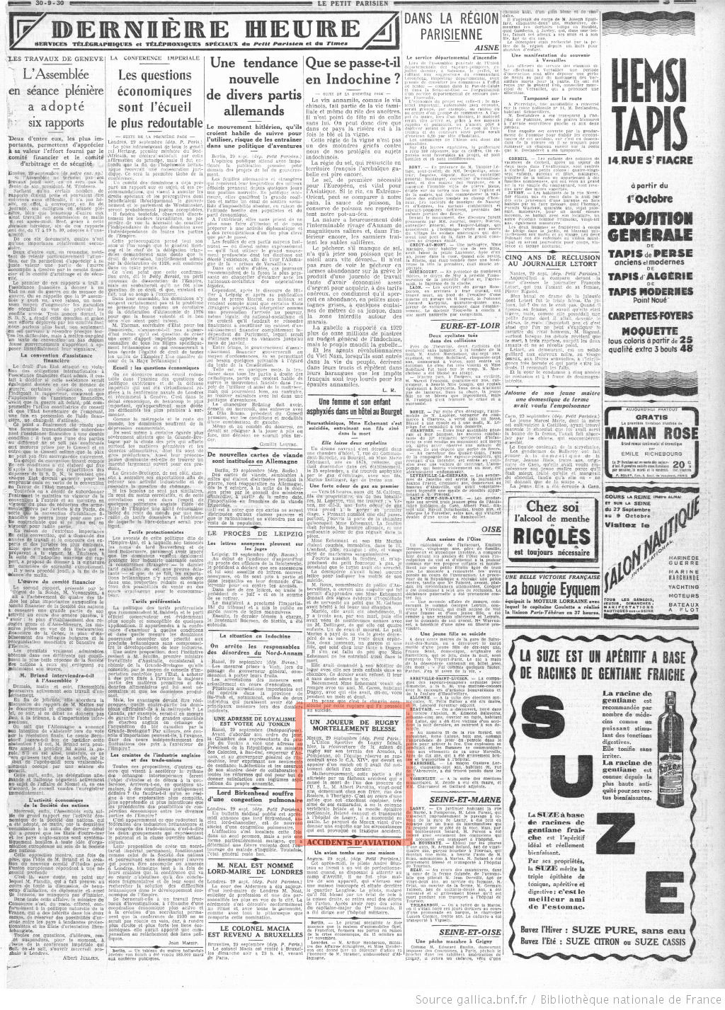 1930-09-30 - Le Petit Parisien