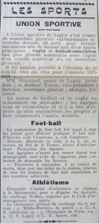 Saison 1925-26.