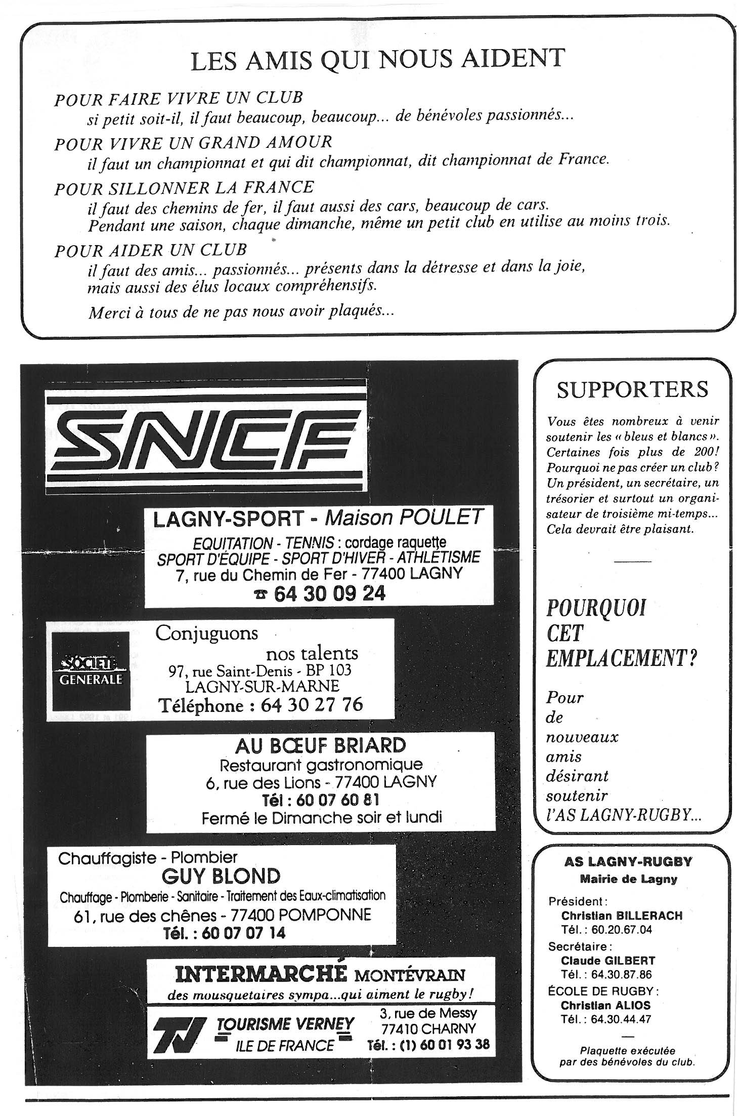 1992-10 - Rugbyscope n°2 - verso