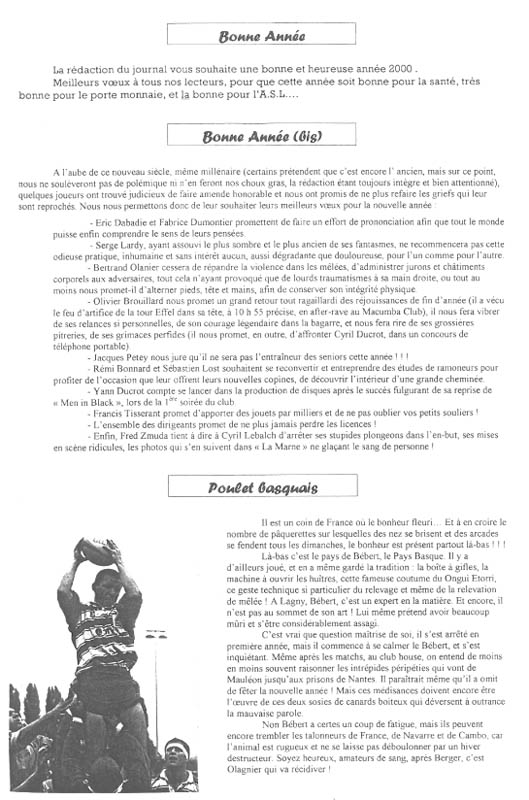 2000-01-16 - Le Lagny du Rugby n°7 2000-01-16 - Le Lagny du Rugby n°7