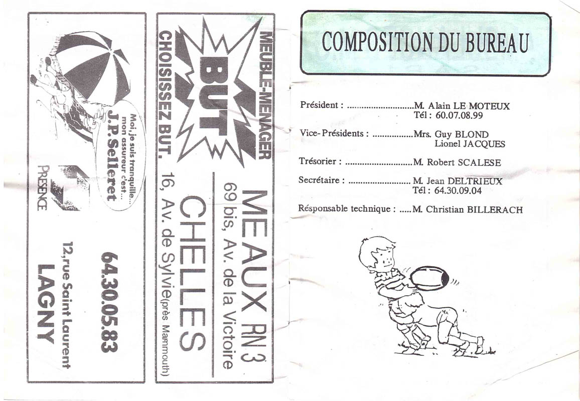 1989 - Calendrier ASL