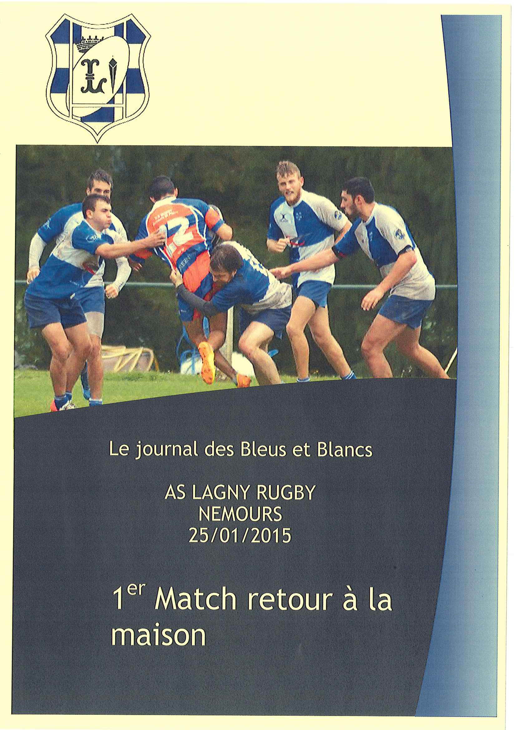 Le Journal des Bleus et Blancs – 25 janvier 2015