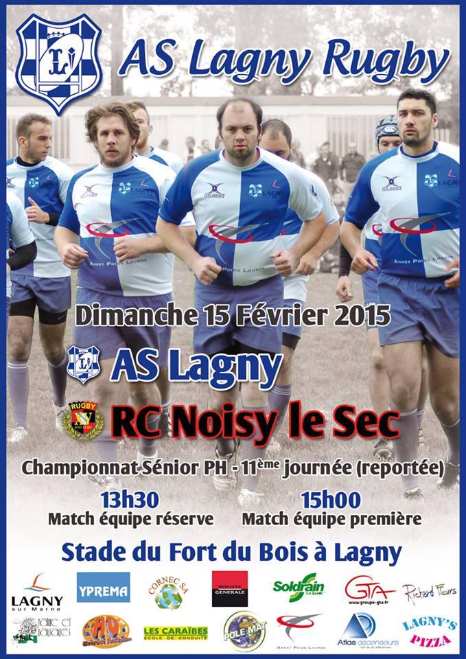 AS Lagny – RC Noisy le Sec dimanche