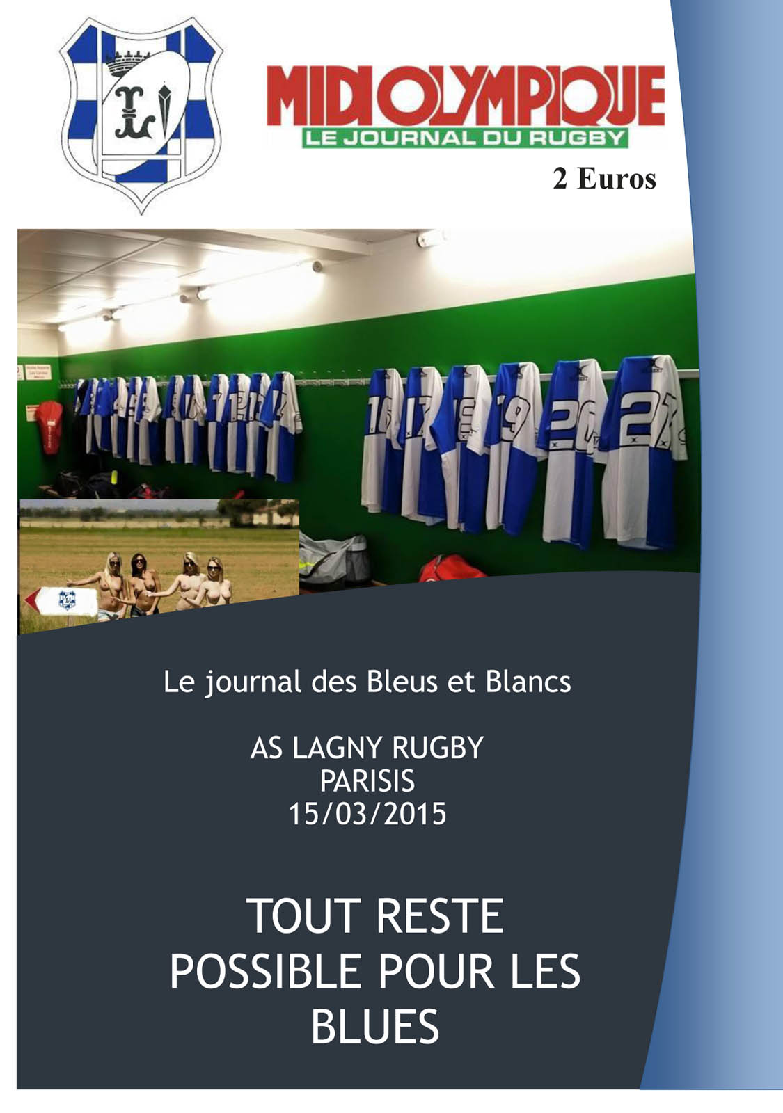 Le Journal des Bleus et Blancs – 15 mars 2015