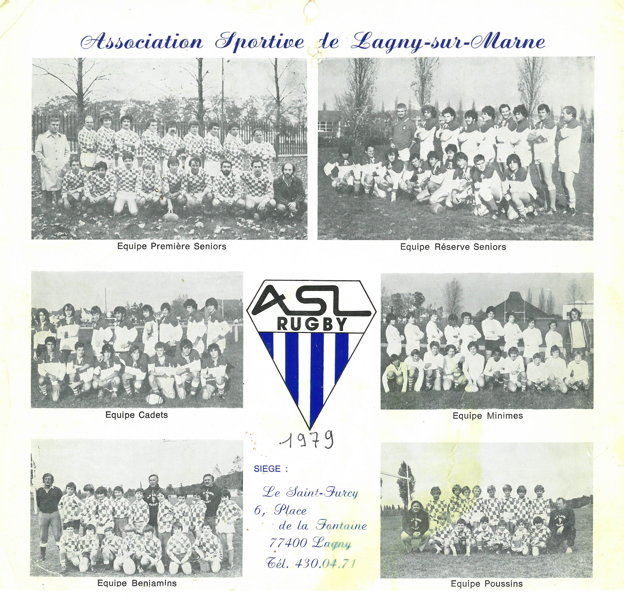 Le calendrier de l’ASL 1980