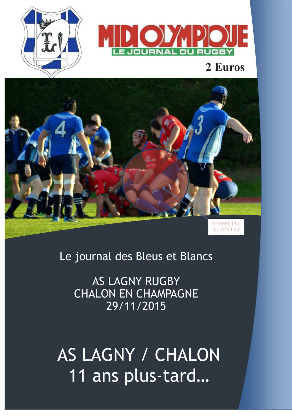 Le Journal des Bleus et Blancs – 29 novembre 2015