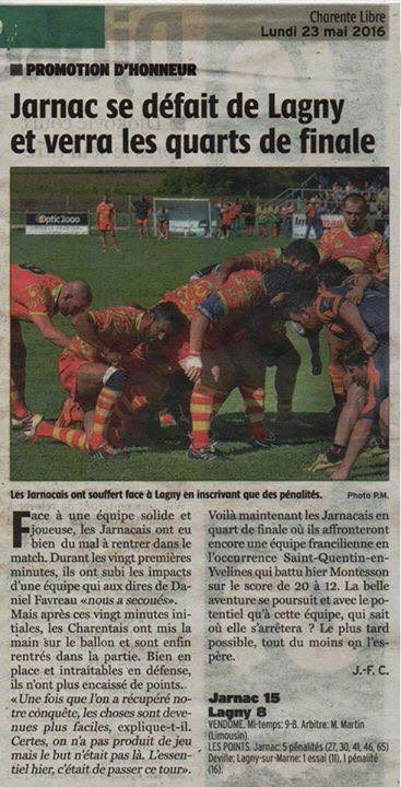 2016-05-23 - La Charente Libre 2016-05-23 - La Charente Libre