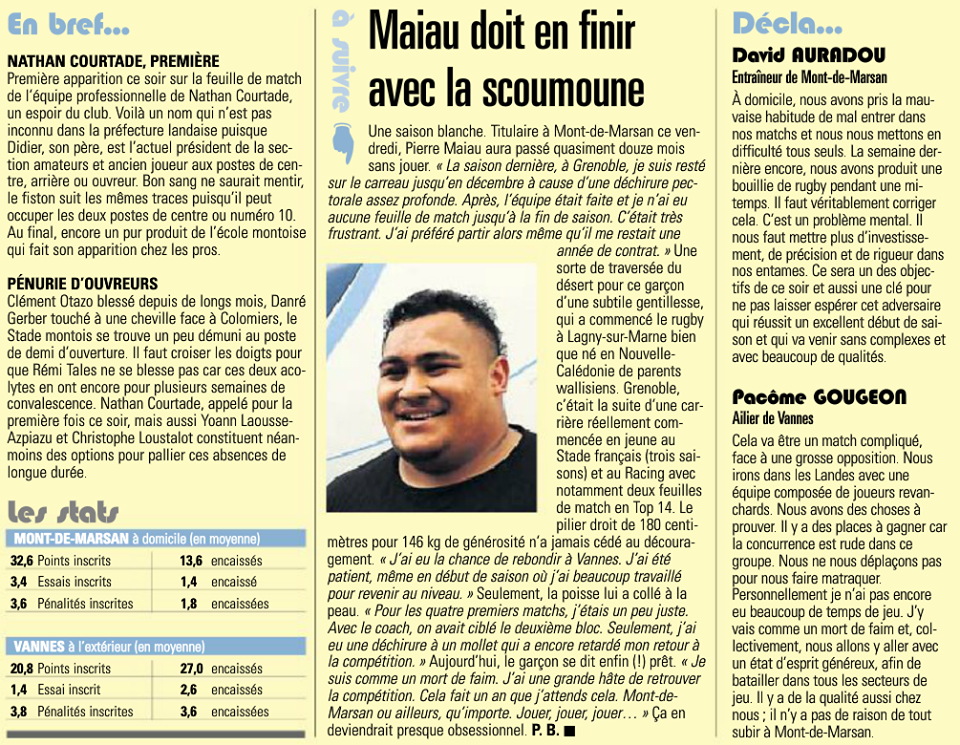 2018-11-09 - Midi Olympique