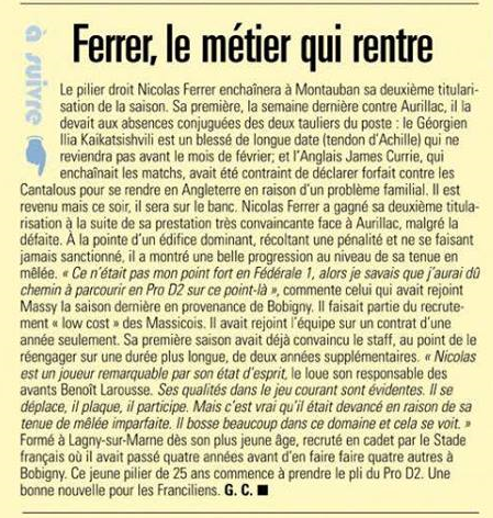 2018-12-08 - Midi Olympique