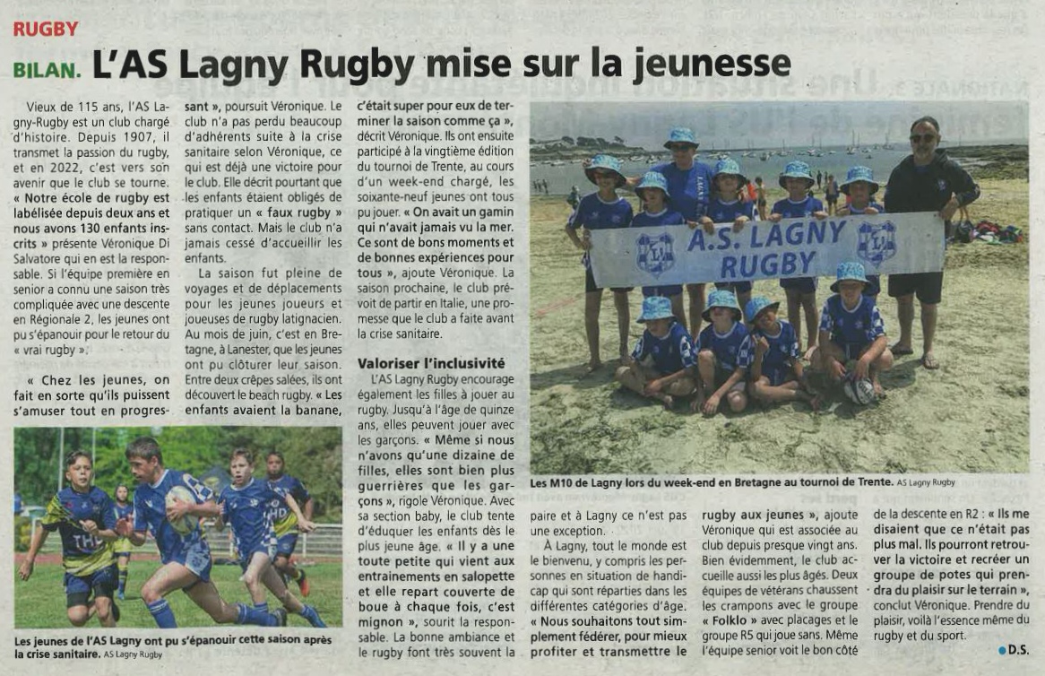 L’AS Lagny Rugby dans La Marne !