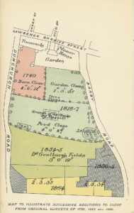 Plan de l'enclos de la Rugby school