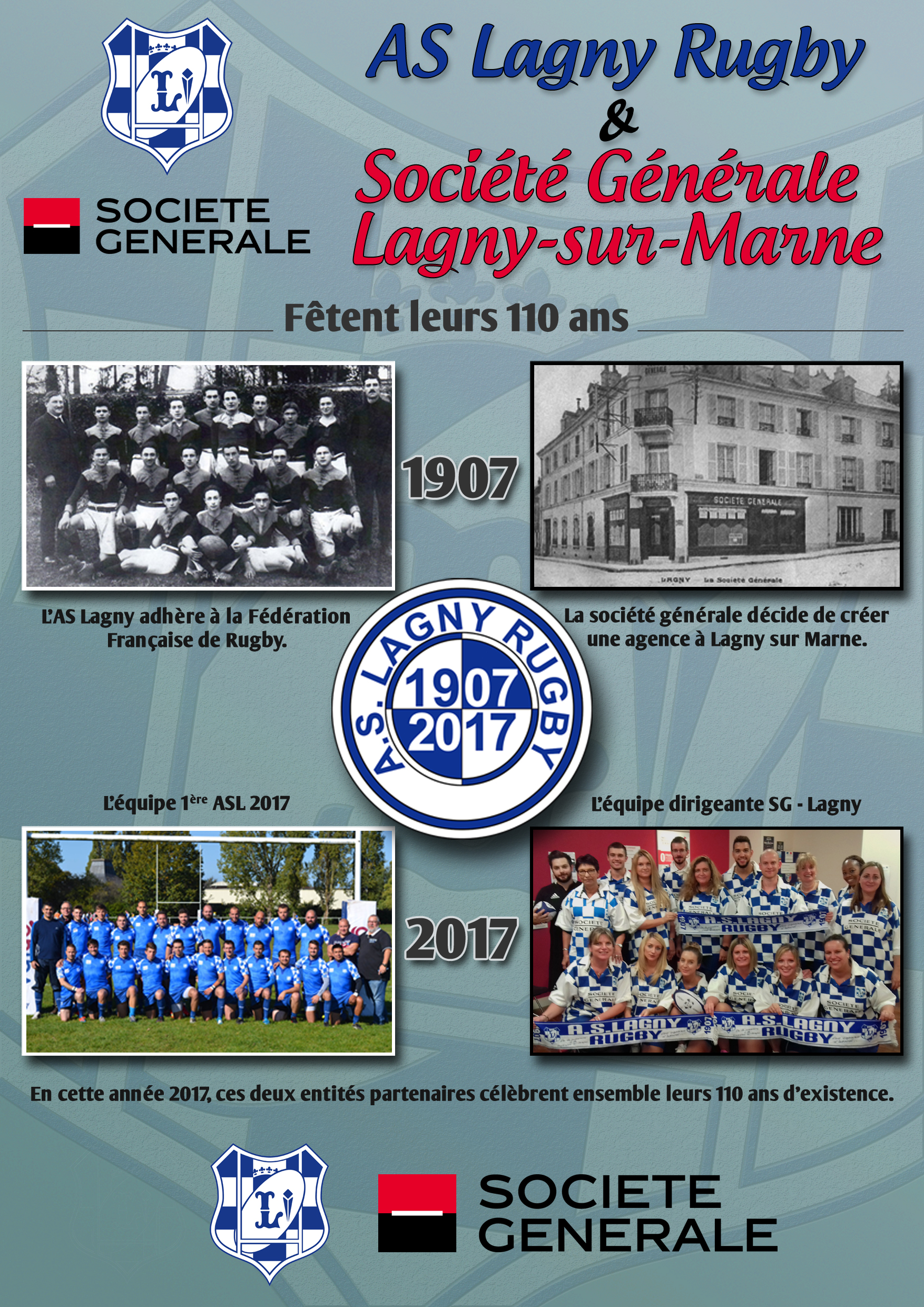 Affiche des 110 ans ASL – Société Générale