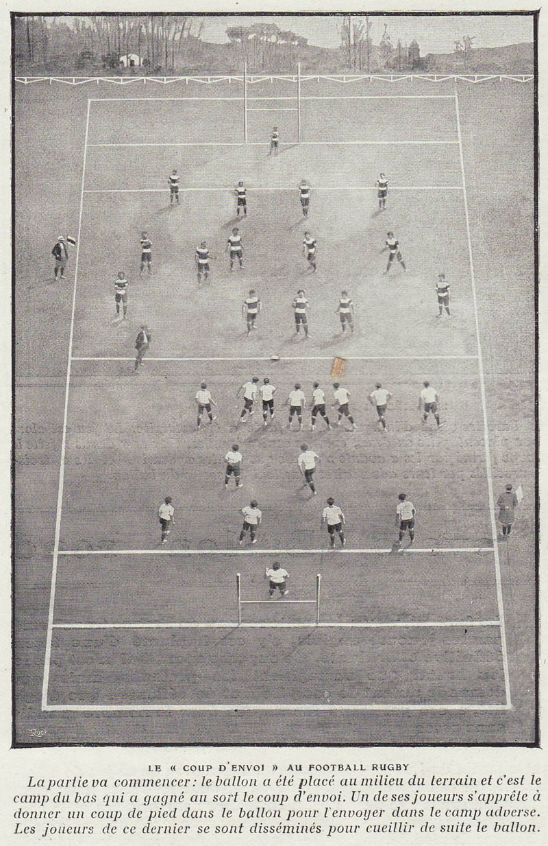 Le «coup d'envoi» au football Rugby Le «coup d'envoi» au football Rugby