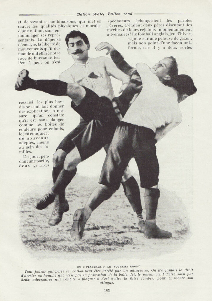 Un «placage» au football Rugby