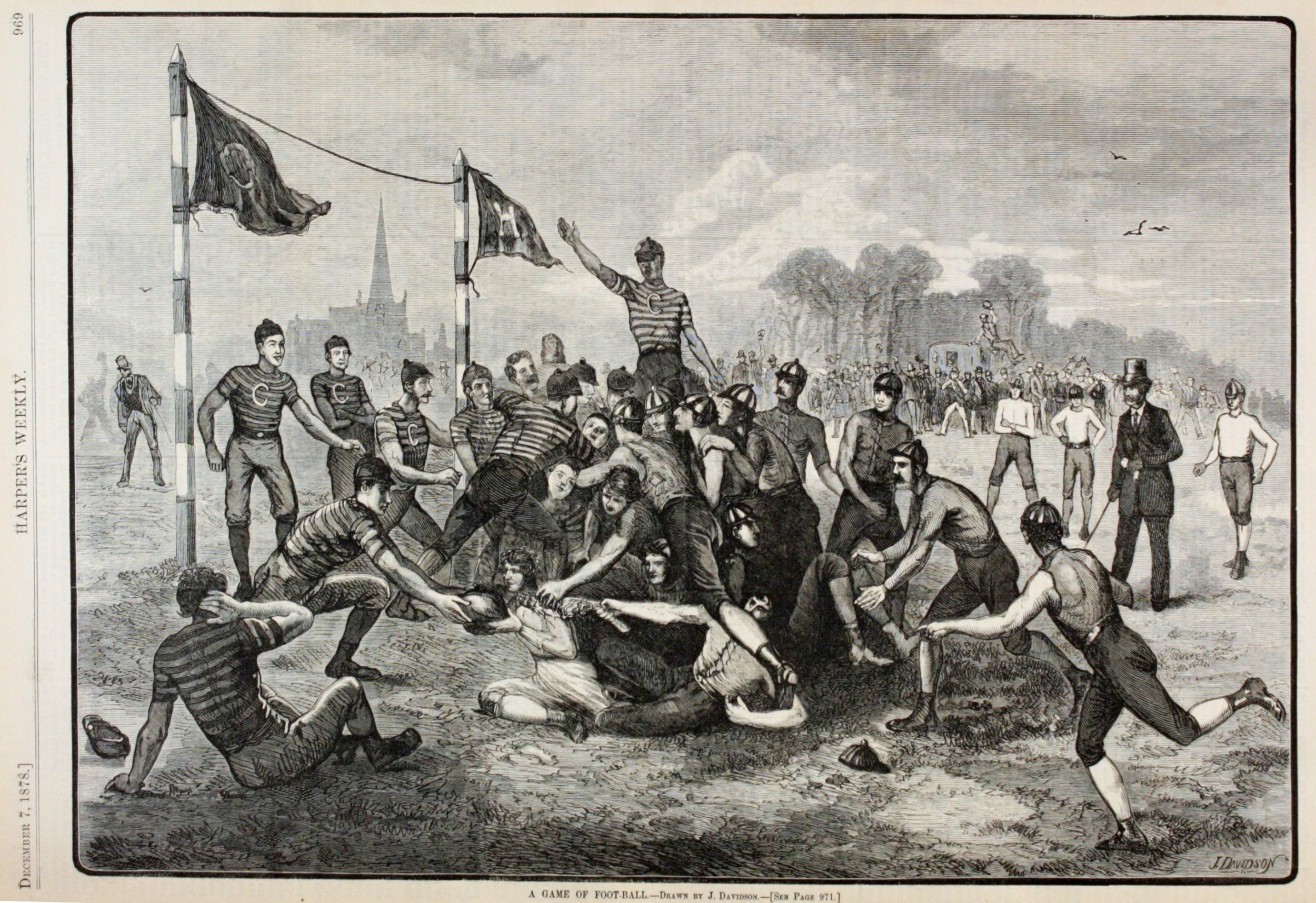 1878 - A game of Foot-ball