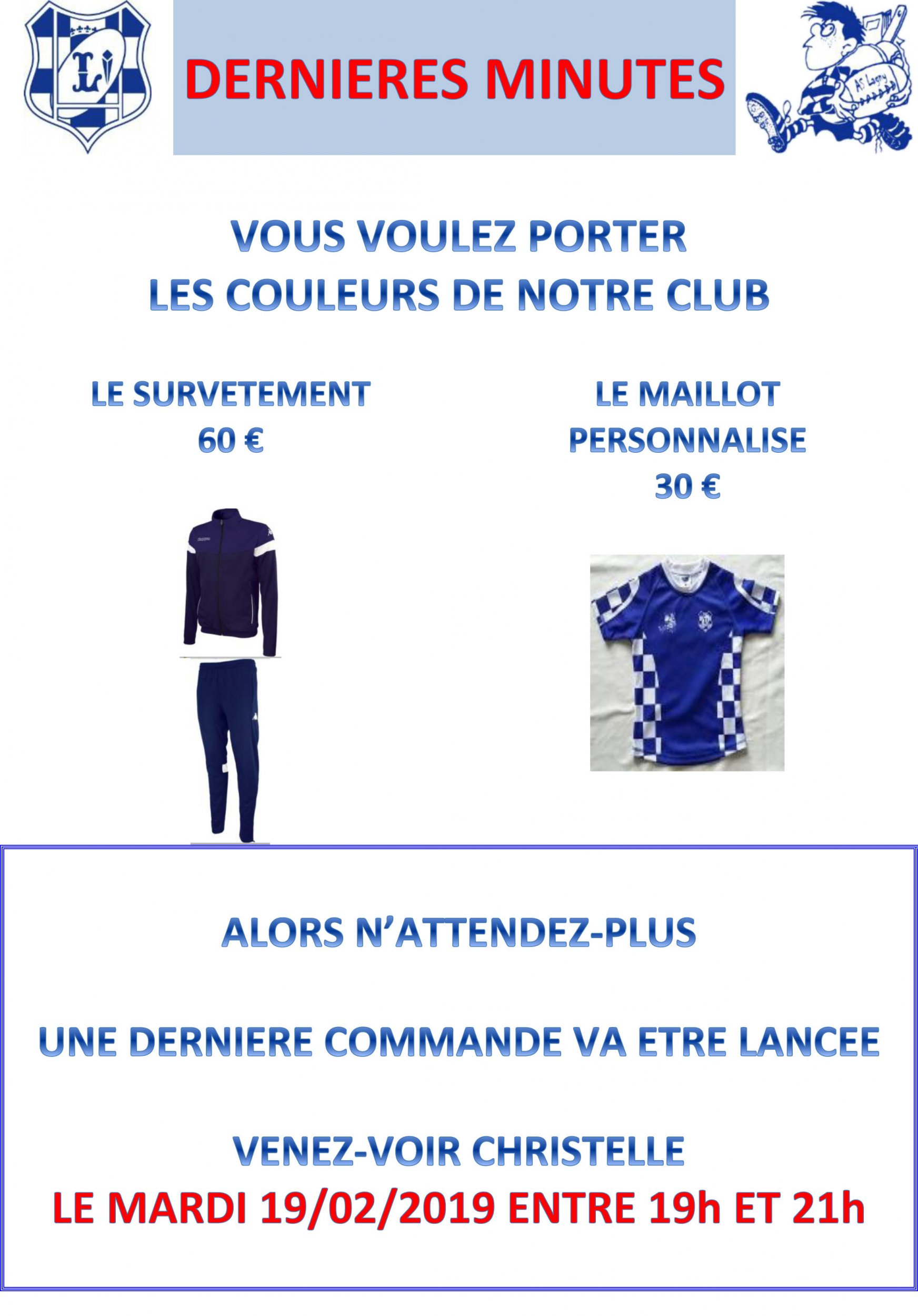 Commandes – Dernières minutes
