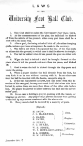 Cambridge Rules
Édition de 1856