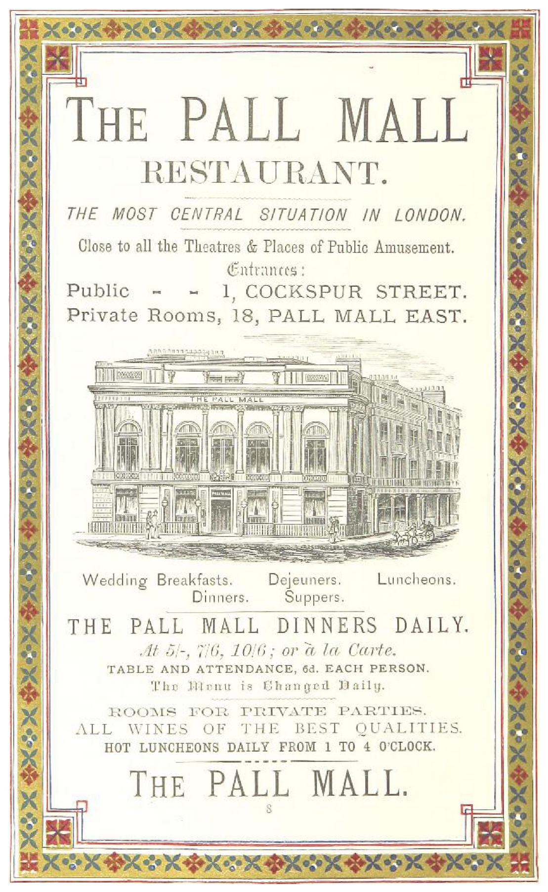 The Pall Mall Restaurant