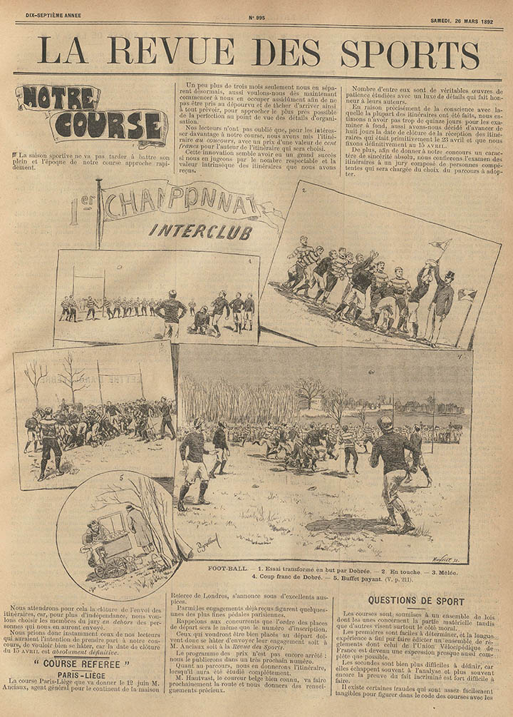 La Revue des sports - 26-03-1892