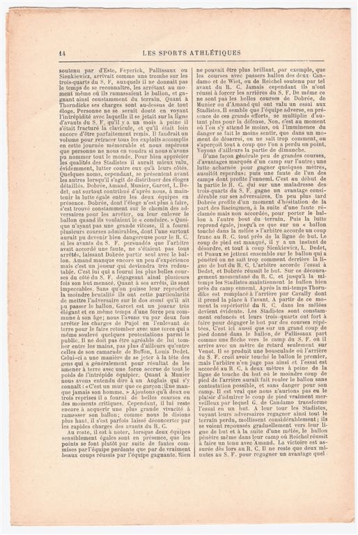 Les Sports Athlétiques - 26-03-1892