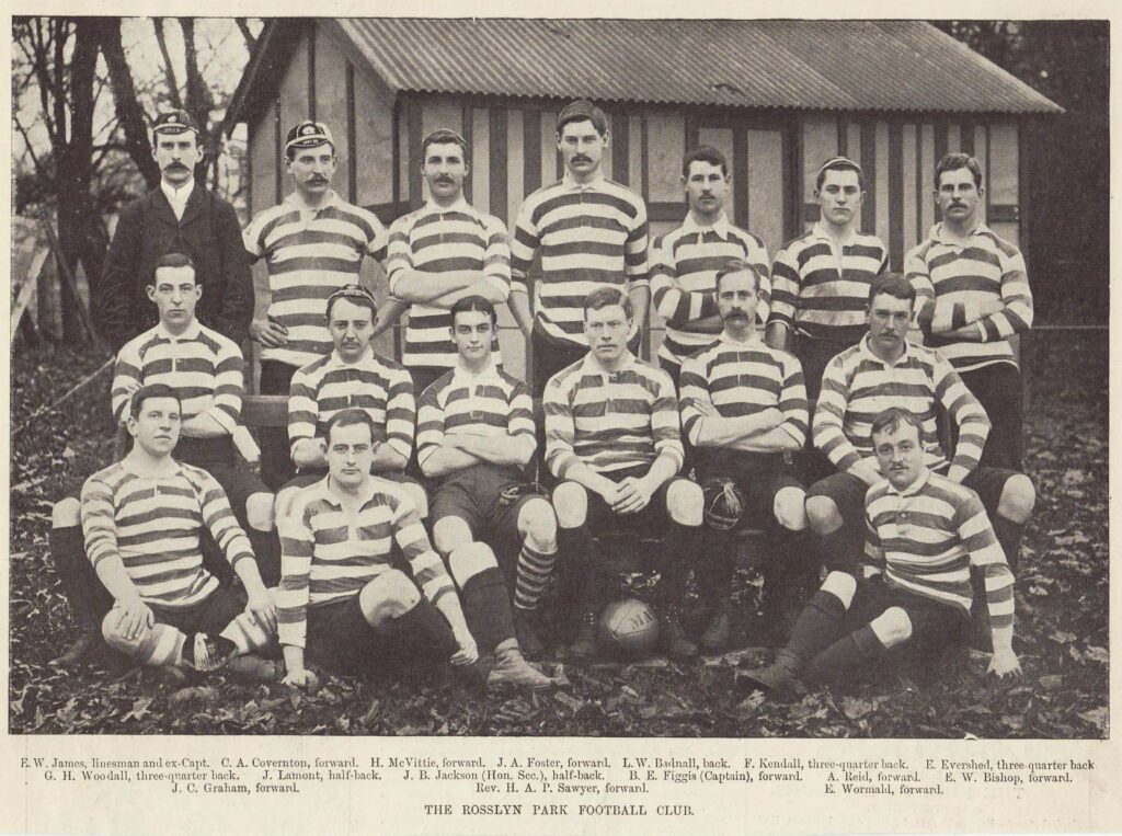 Rosslyn Park FC - Photo parue dans  le journal Illustrated Sporting & Dramatic News.